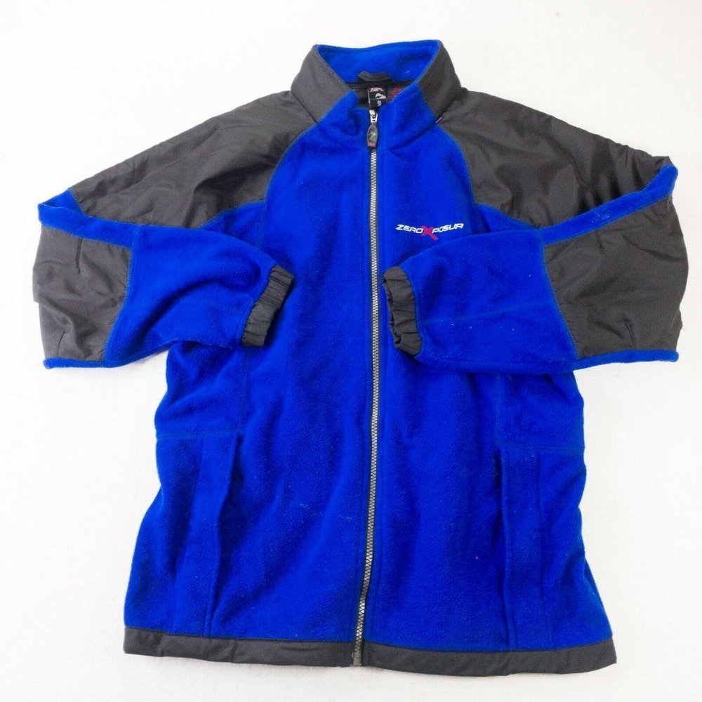 Zeroxposur Womens Fleece Sweater Jacket Large Full Zip Pockets Ski Layer Comfort